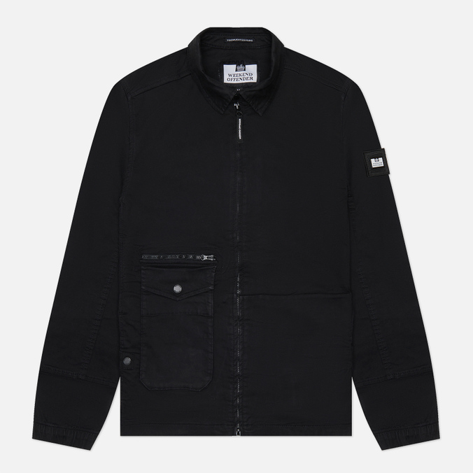 Мужская рубашка Weekend Offender Vinnie SS23 Overshirt чёрный, Размер S