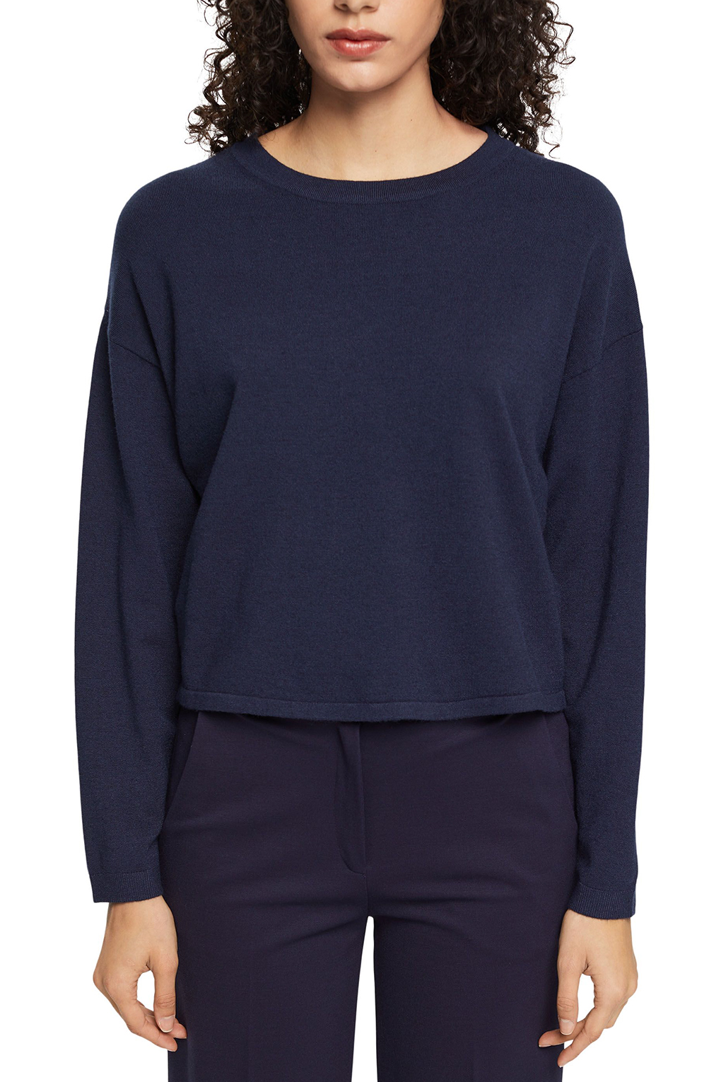 

Джемпер женский Esprit Casual 092EE1I349 синий L, 092EE1I349