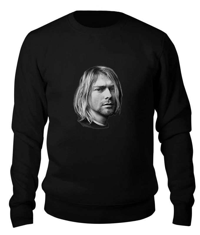 

Свитшот унисекс Printio Kurt cobain черный S, Kurt cobain