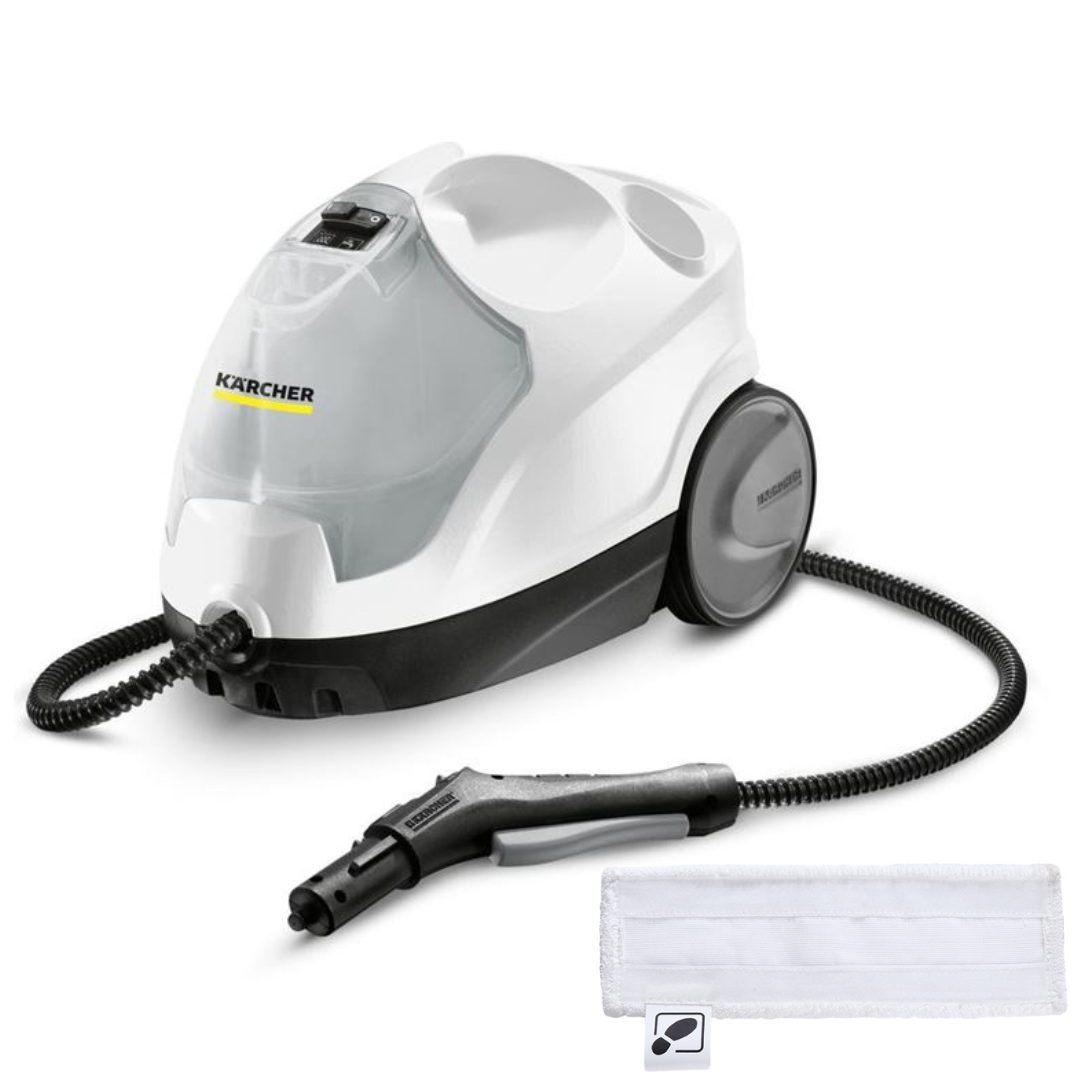 

Пароочиститель Karcher SC 4 EasyFix белый, SC 4 EasyFix+салфетка для пола IVAHAVI