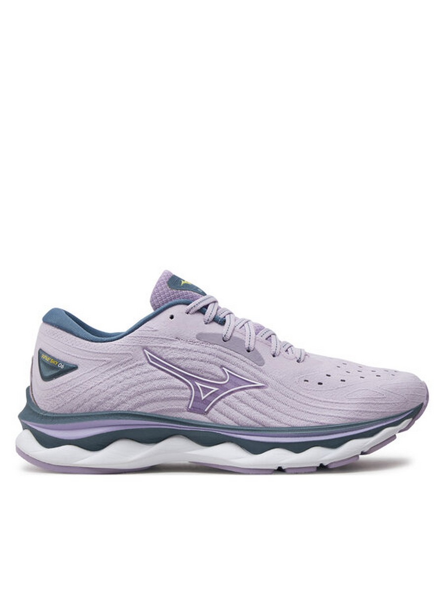 

Кроссовки женские Mizuno Wave Sky 6 J1GD220272 фиолетовые 40.5 EU, Фиолетовый, Wave Sky 6 J1GD220272