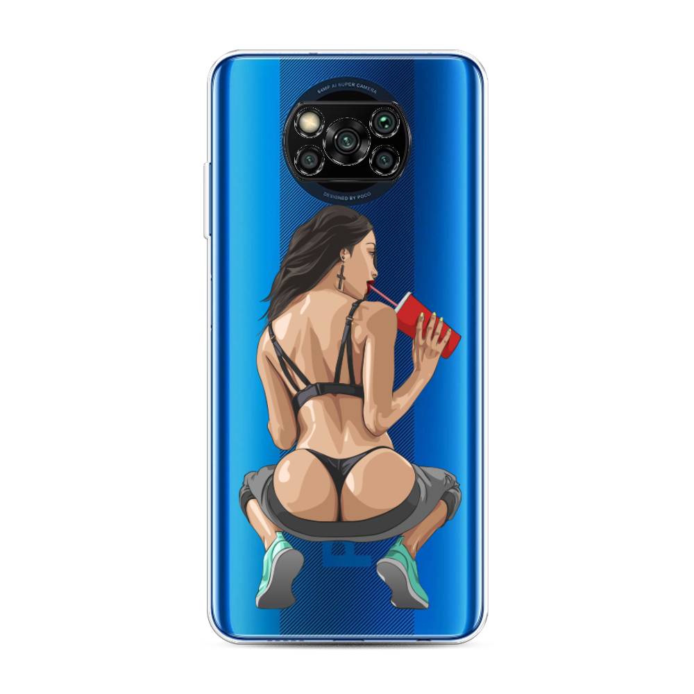 

Чехол на Xiaomi Poco X3 "Сочные булочки", Бежевый;красный;черный, 39250-6
