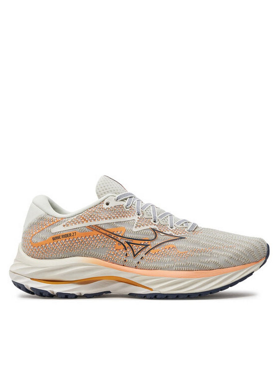 

Кроссовки женские Mizuno Wave Rider 27 J1GD230326 бежевые 38 EU, Бежевый, Wave Rider 27 J1GD230326