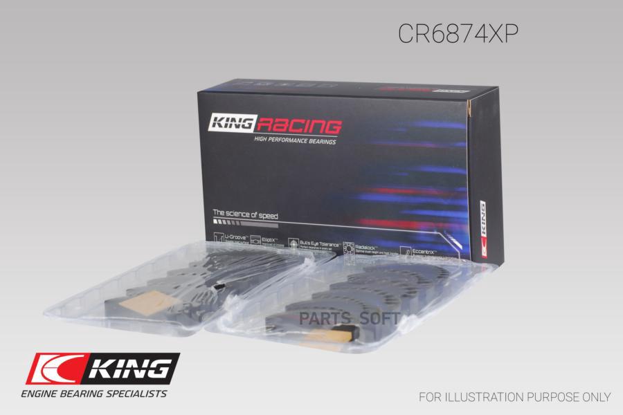 

Вкладыши Шатунные Subaru Ez30/Ez30d (6 Пар) Cr6874xp King арт. CR6874XP