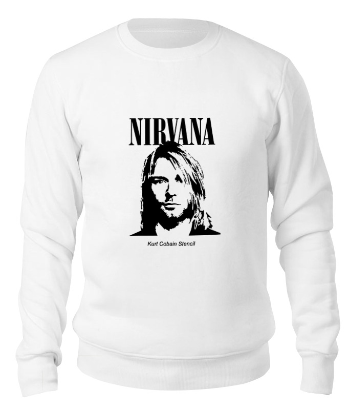 

Свитшот унисекс Printio Nirvana белый S, Nirvana