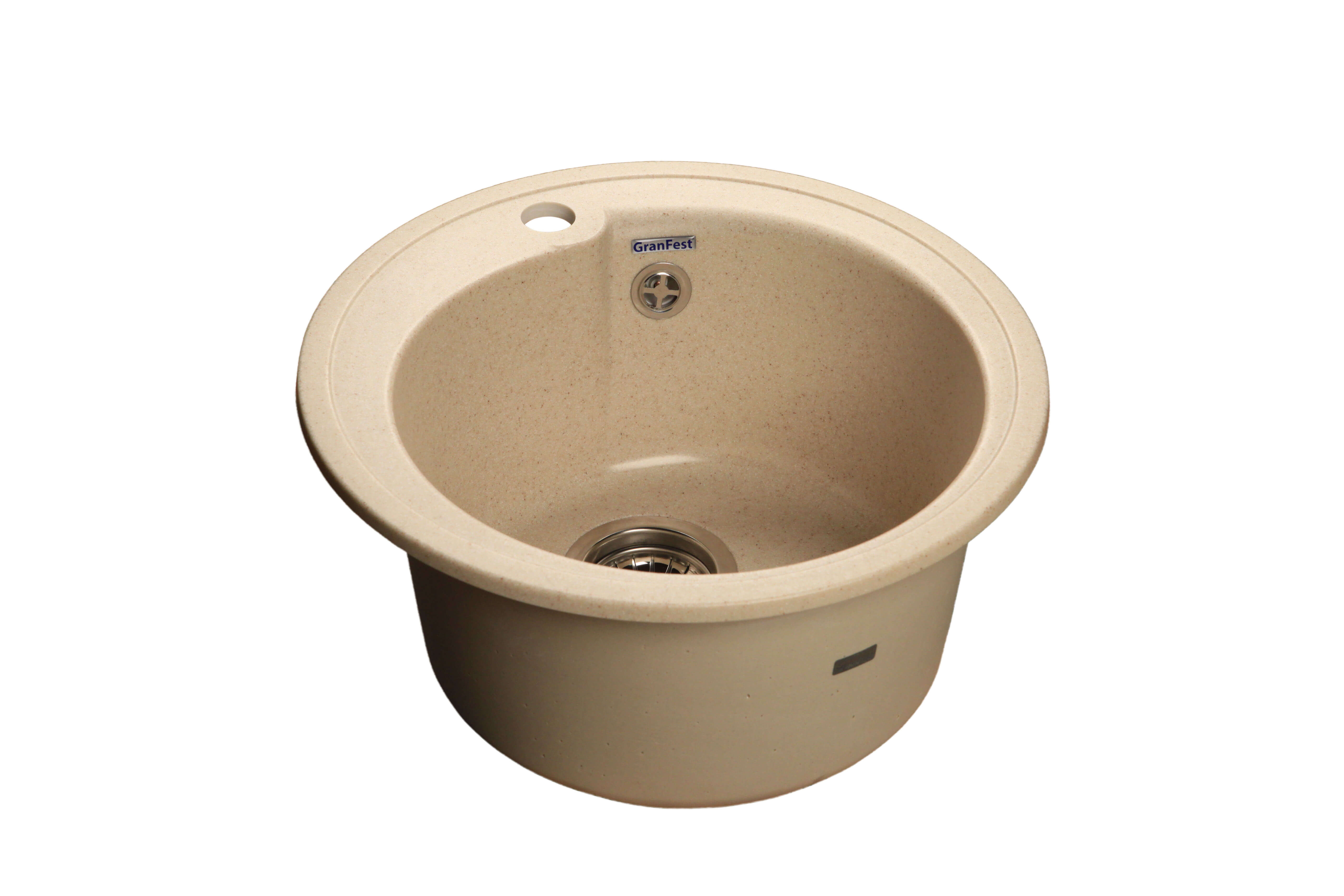 

Мойка мрамор RONDO GF-R--450 GRANFEST бежевый