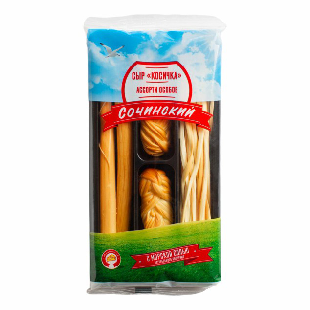 

Сырная тарелка Сочинский Косичка Ассорти особое 40% 100 г