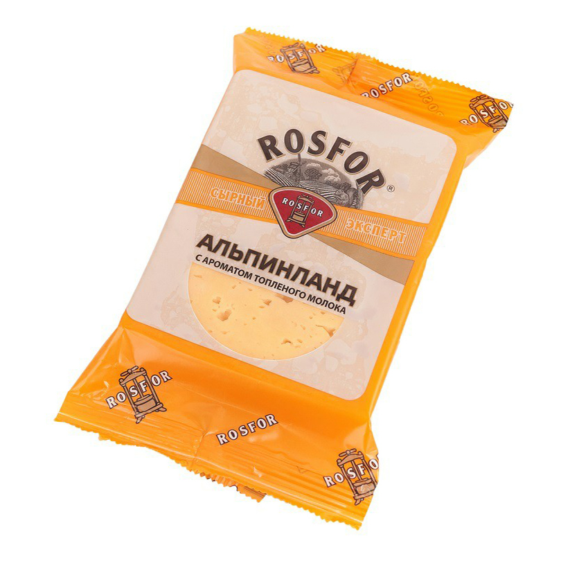 

Сыр полутвердый Rosfor Альпинланд с ароматом топленого молока 50% 180 г