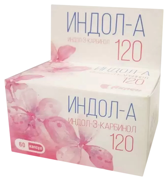 Купить Индол-А Индол-3-карбинол 120 капсулы 500 мг 60 шт., Авен, Россия