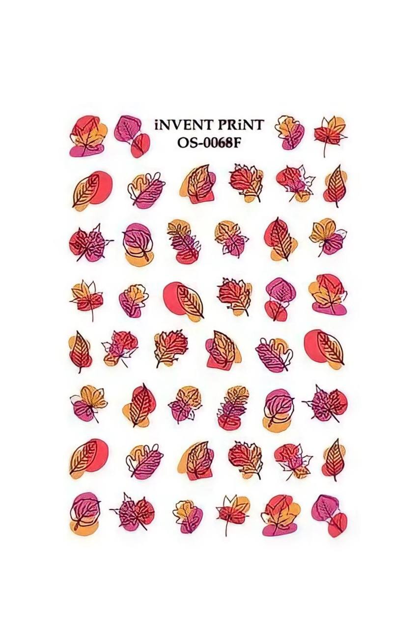 

iNVENT PRiNT, Слайдер-дизайн «Осень. Веточки. Листья» №OS-68F, Разноцветный
