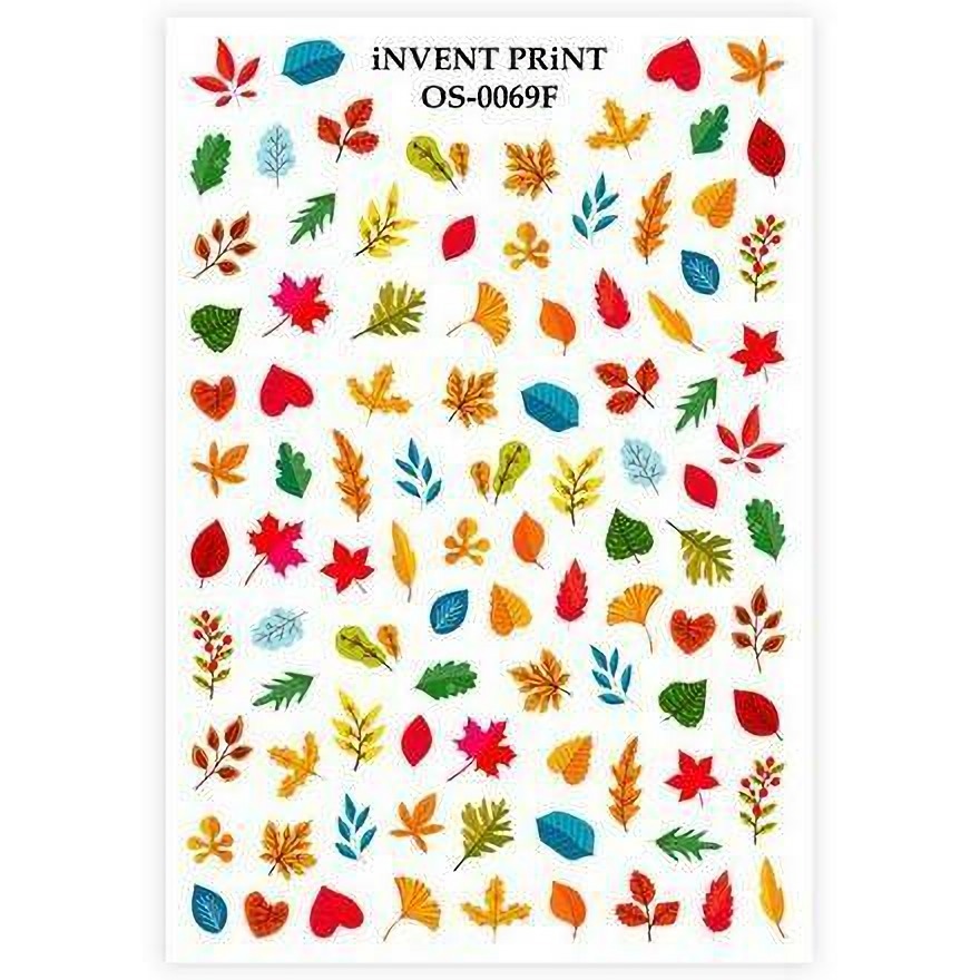 

iNVENT PRiNT, Слайдер-дизайн «Осень. Веточки. Листья» №OS-69F, Разноцветный