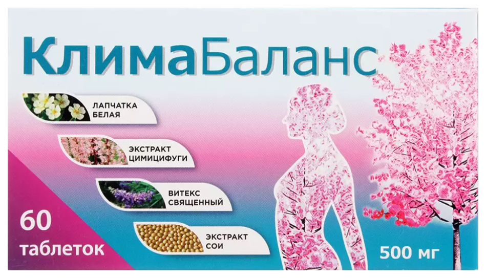 

Климабаланс таблетки 500 мг 60 шт.