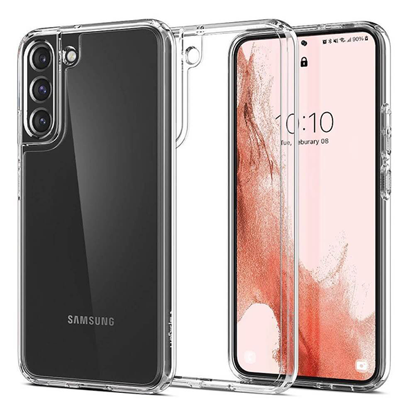 

Чехол Spigen Ultra Hybrid для Samsung Galaxy S22 ACS03988 прозрачный, Ultra Hybrid