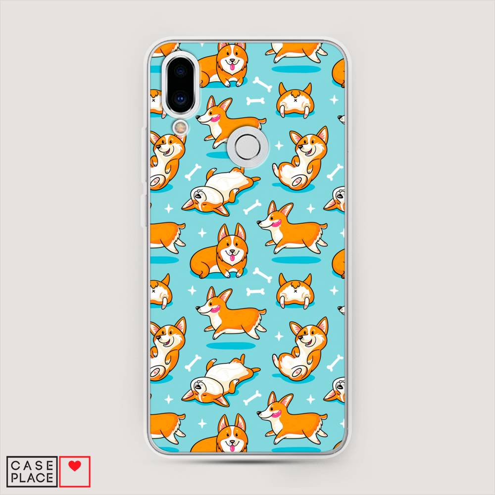 

Чехол Awog на Meizu Note 9 "Веселые корги", Коричневый, 73350-2