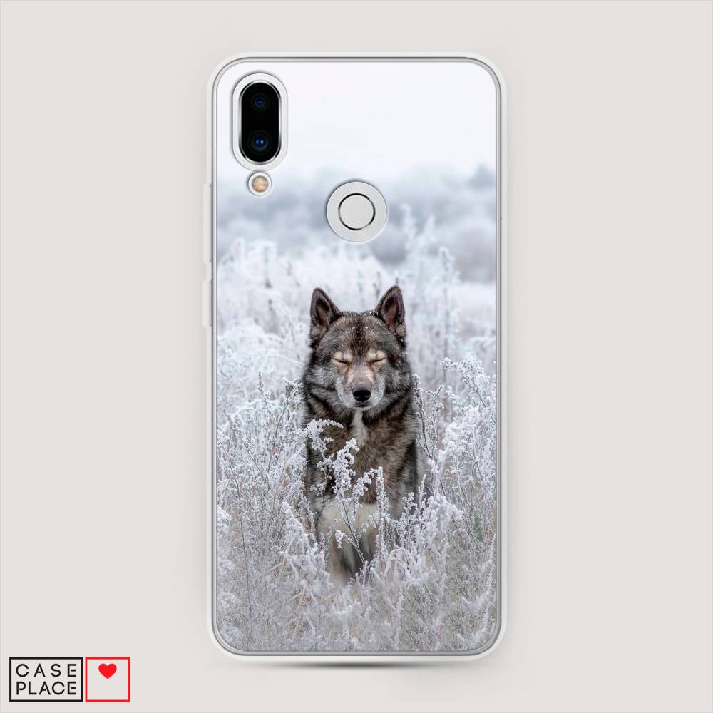 

Чехол Awog на Meizu Note 9 "Волк в поле", Белый;черный, 73350-1