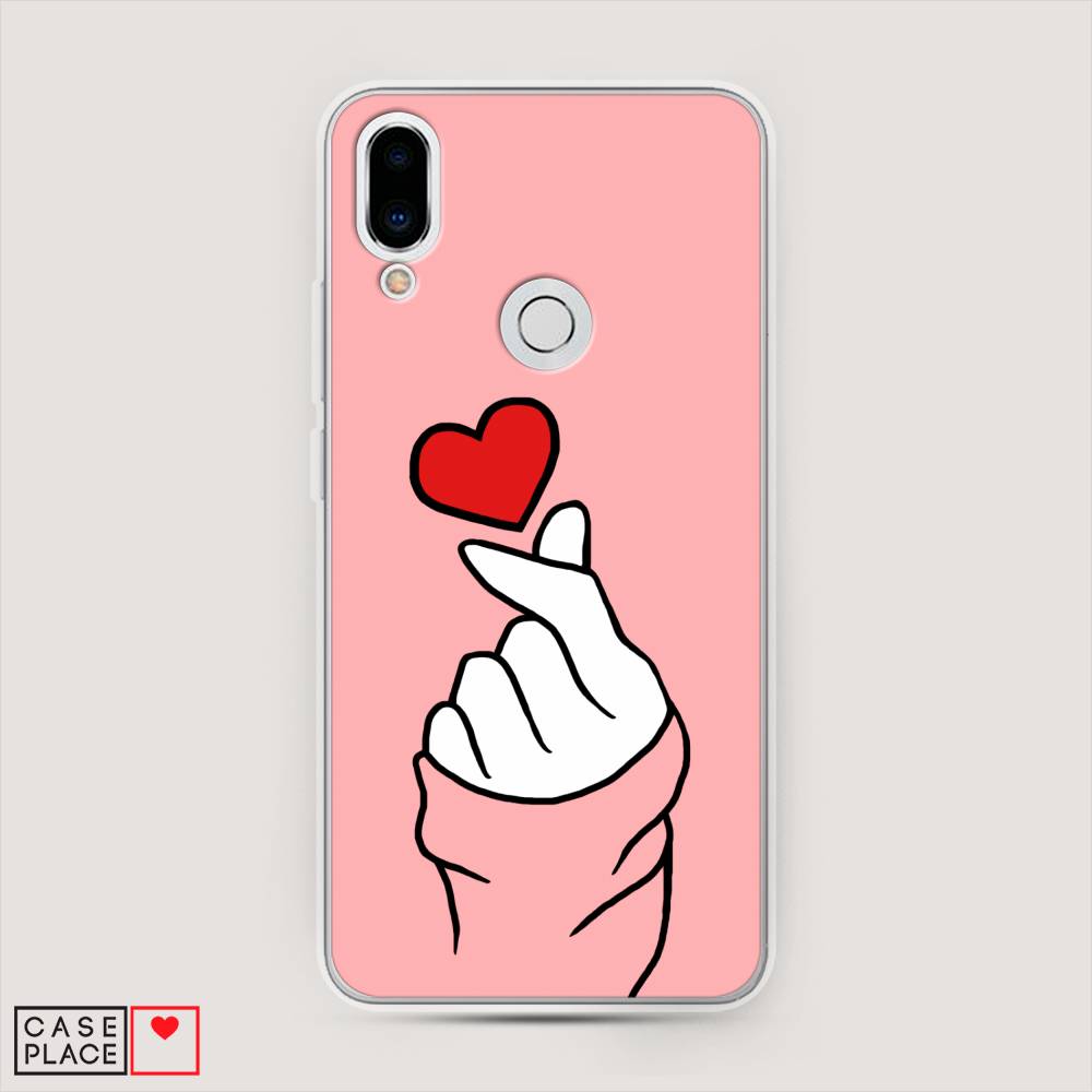 

Чехол Awog на Meizu Note 9 "Милое сердечко", Белый;красный;черный, 73350-7