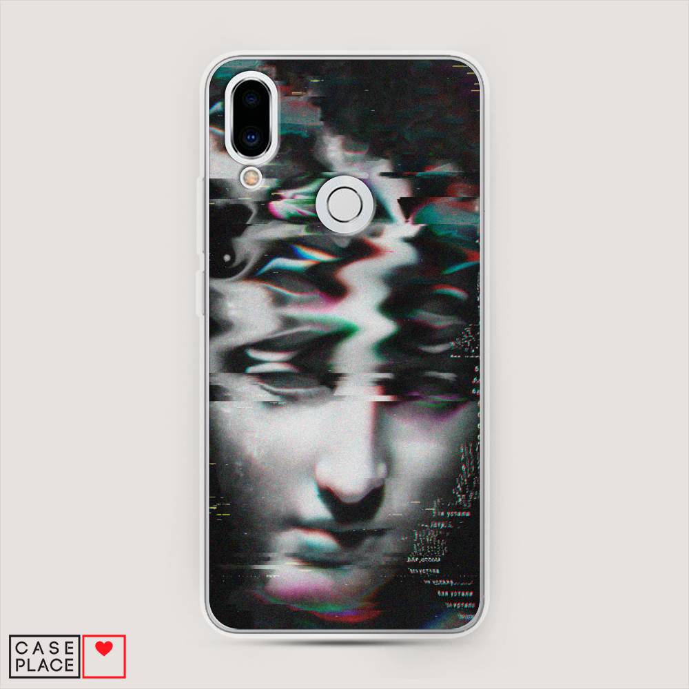 

Чехол Awog на Meizu Note 9 "Glitch Art", Серый, 73350-9