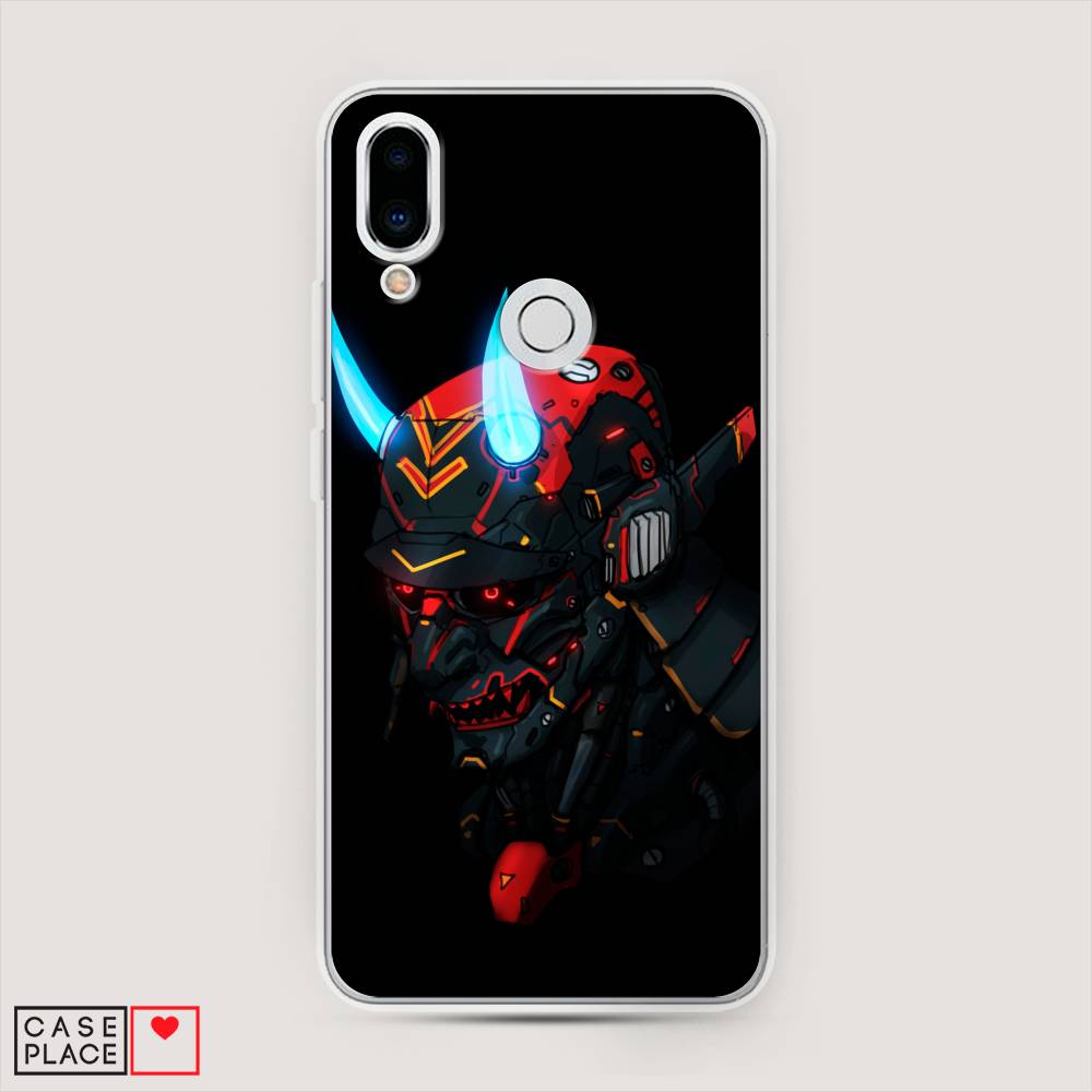

Чехол Awog на Meizu Note 9 "Неоновый самурай", Черный;красный;голубой, 73350-6