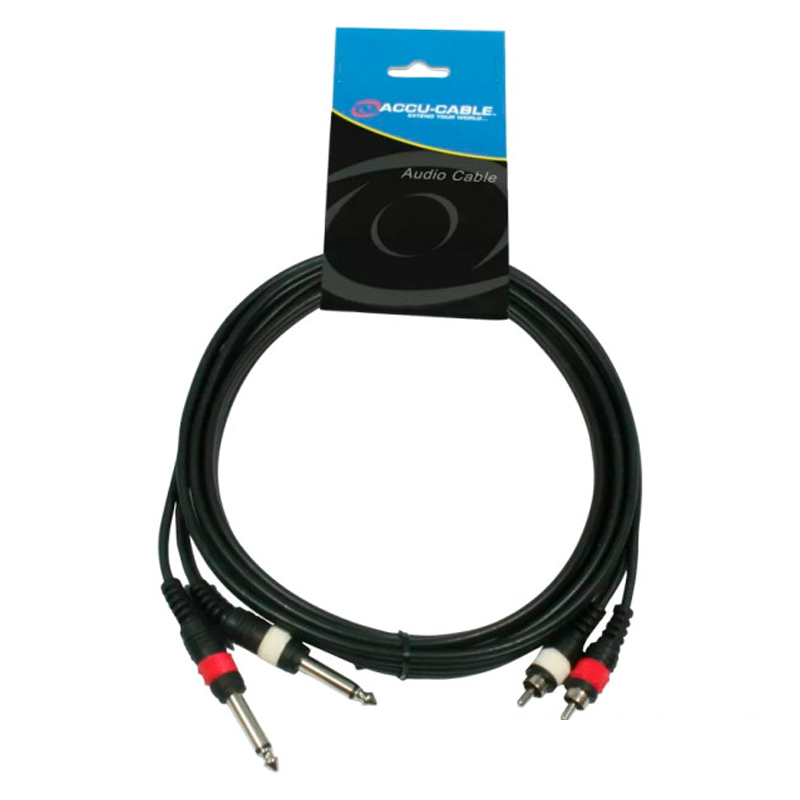 Кабель аудио 2xJack - 2xRCA American DJ AC-2R-2J6M/1.5