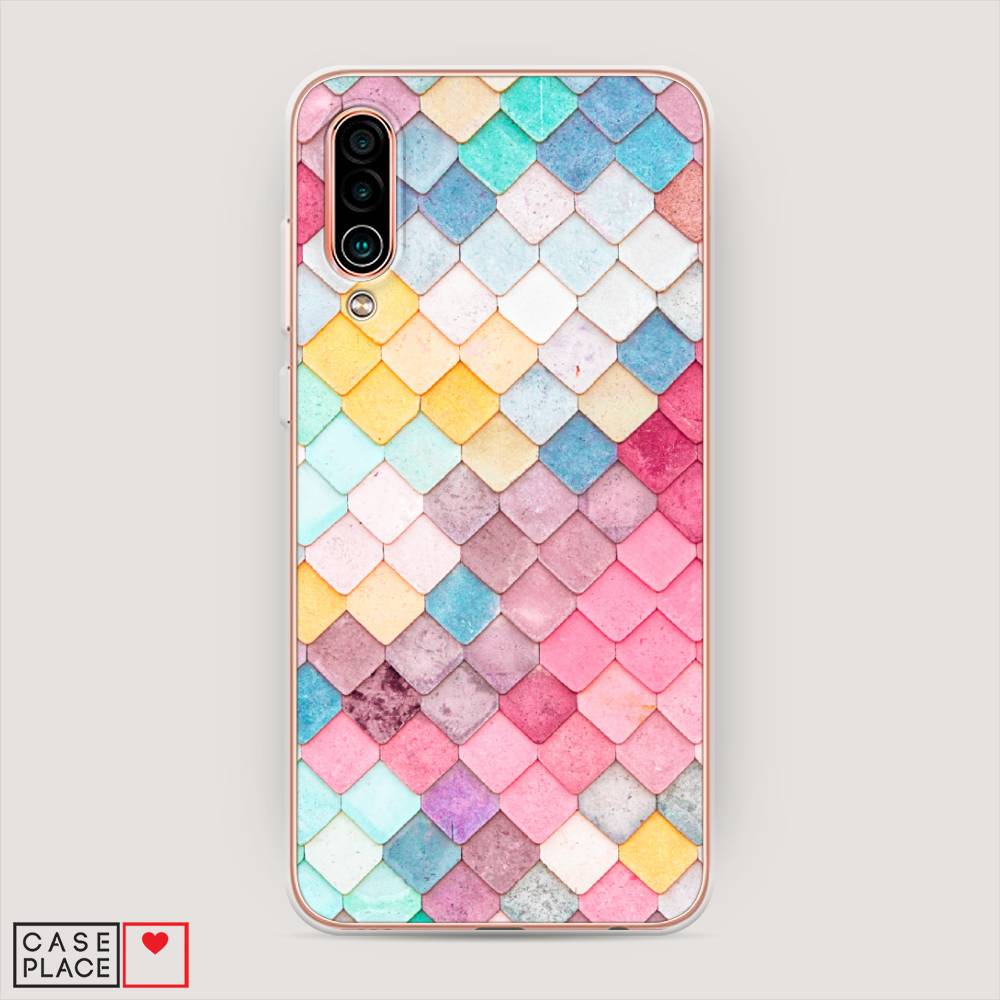 

Чехол Awog на Meizu 16Xs "Нежные ромбики", Красный, 73450-4