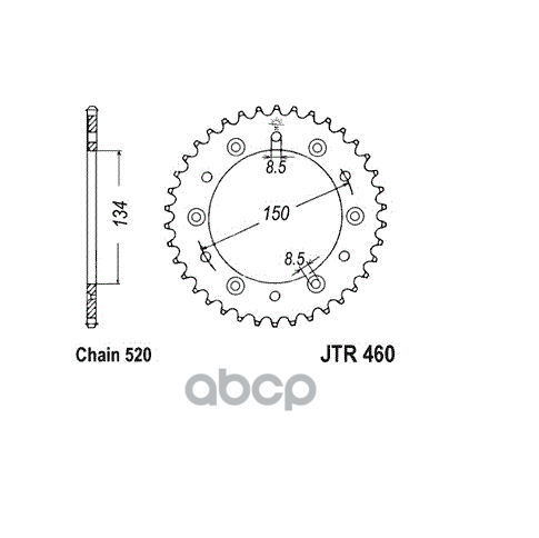 Звезда Мотоциклетная Jt Jtr460.47 JT Sprockets арт. JTR460.47