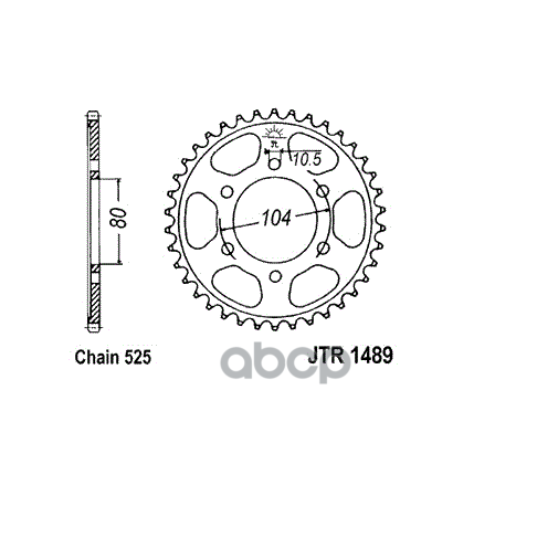 

Звезда Мотоциклетная Jt Jtr1489.41 JT Sprockets арт. JTR1489.41