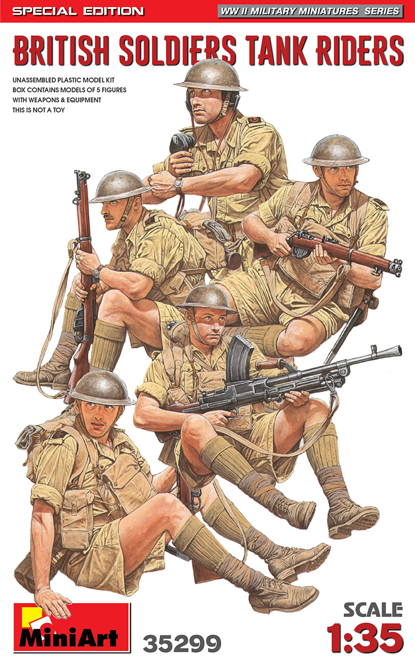 

Сборная модель MiniArt 1/35 Британская пехота на танке 35299