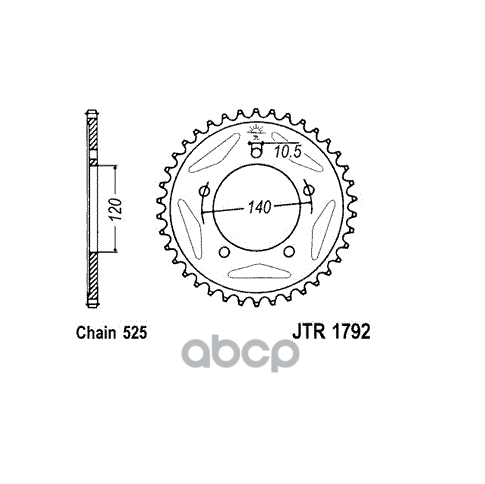 

Звезда Мотоциклетная Jt Jtr1792.45 JT Sprockets арт. JTR1792.45