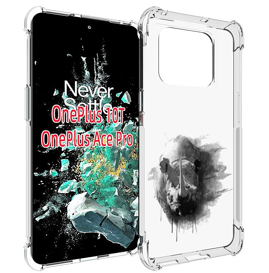 

Чехол MyPads носорог для OnePlus 10T, Прозрачный, Tocco