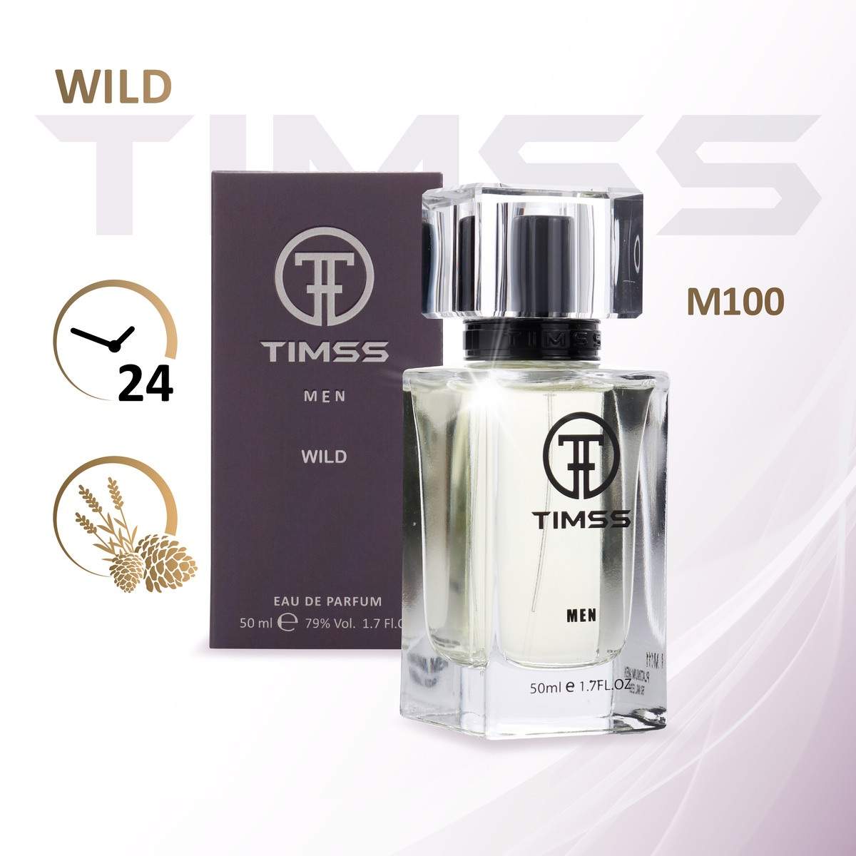 Духи мужские TIMSS WILD по мотивам Sauvage (Dior) 50 мл