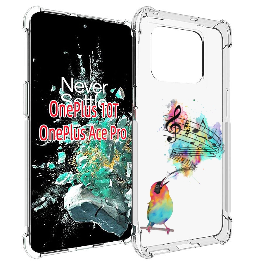

Чехол MyPads певчая птичка для OnePlus 10T, Прозрачный, Tocco