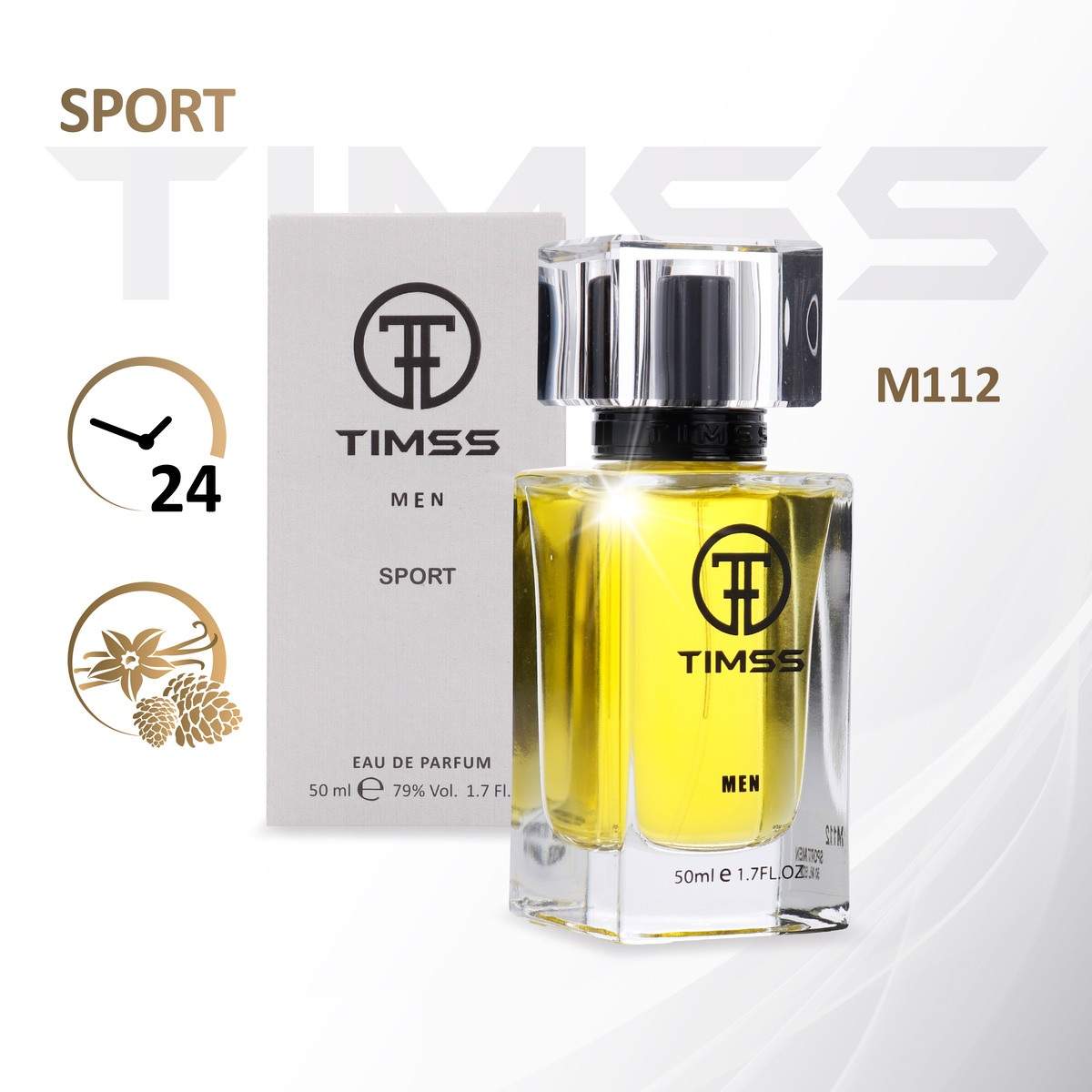 

Духи мужские TIMSS SPORT по мотивам Allure Homme Sport (Chanel) 50 мл, M112