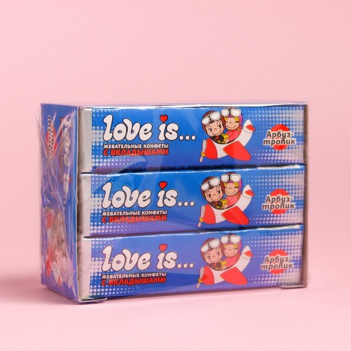 Жевательные конфеты Love Is арбуз тропик 25 г, 12 штук
