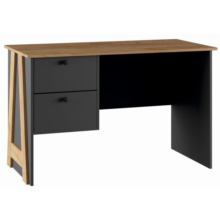 

Стол письменный с ящиками Бетти, 1205х605х750, Графит/Крафт золотой