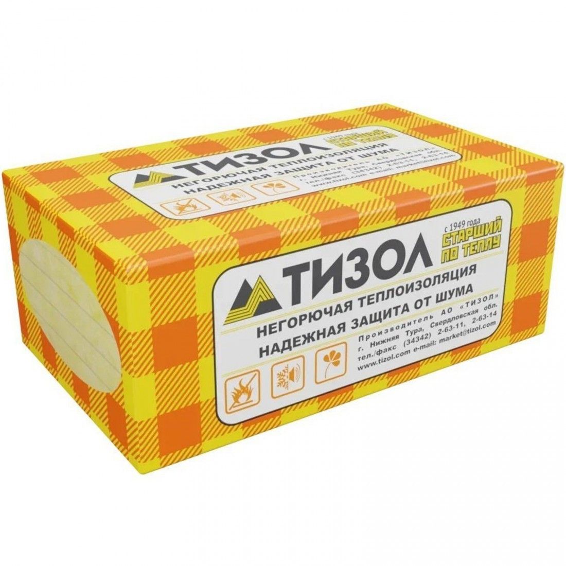 

Базальтовая вата Тизол EURO-ВЕНТ, 70кг/м³ (1000x600x100x4, 0,24м³/уп)