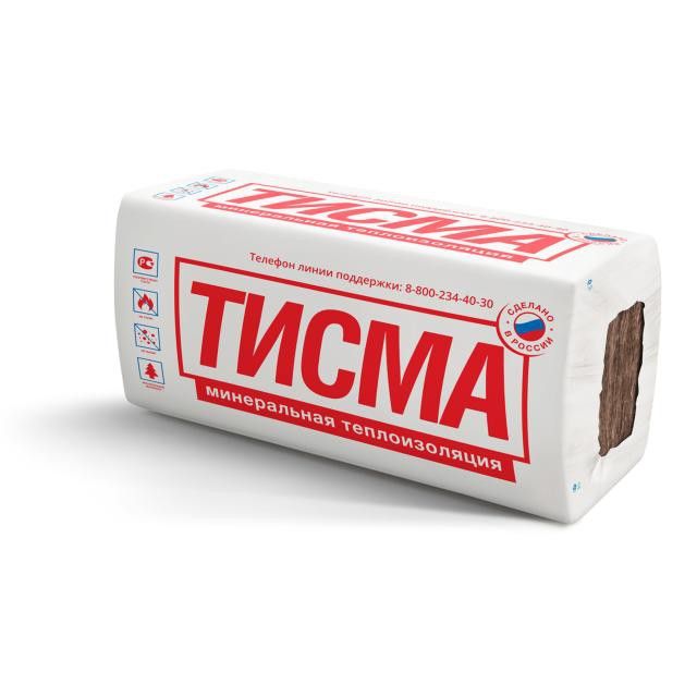 

Минеральная вата Knauf Insulation S38 ТИСМА (1300х600х100ммх8шт)