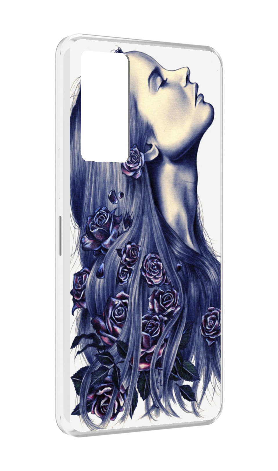 

Чехол MyPads Девушка с розами женский для Infinix Note 11, Прозрачный, Tocco