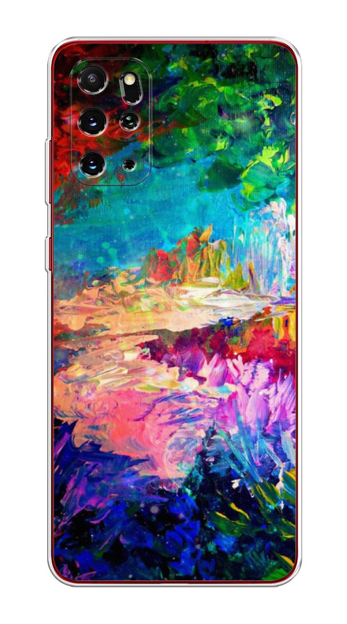 

Чехол на Samsung Galaxy S20 Plus "Лес-гуашь", Синий;розовый;зеленый, 29350-4