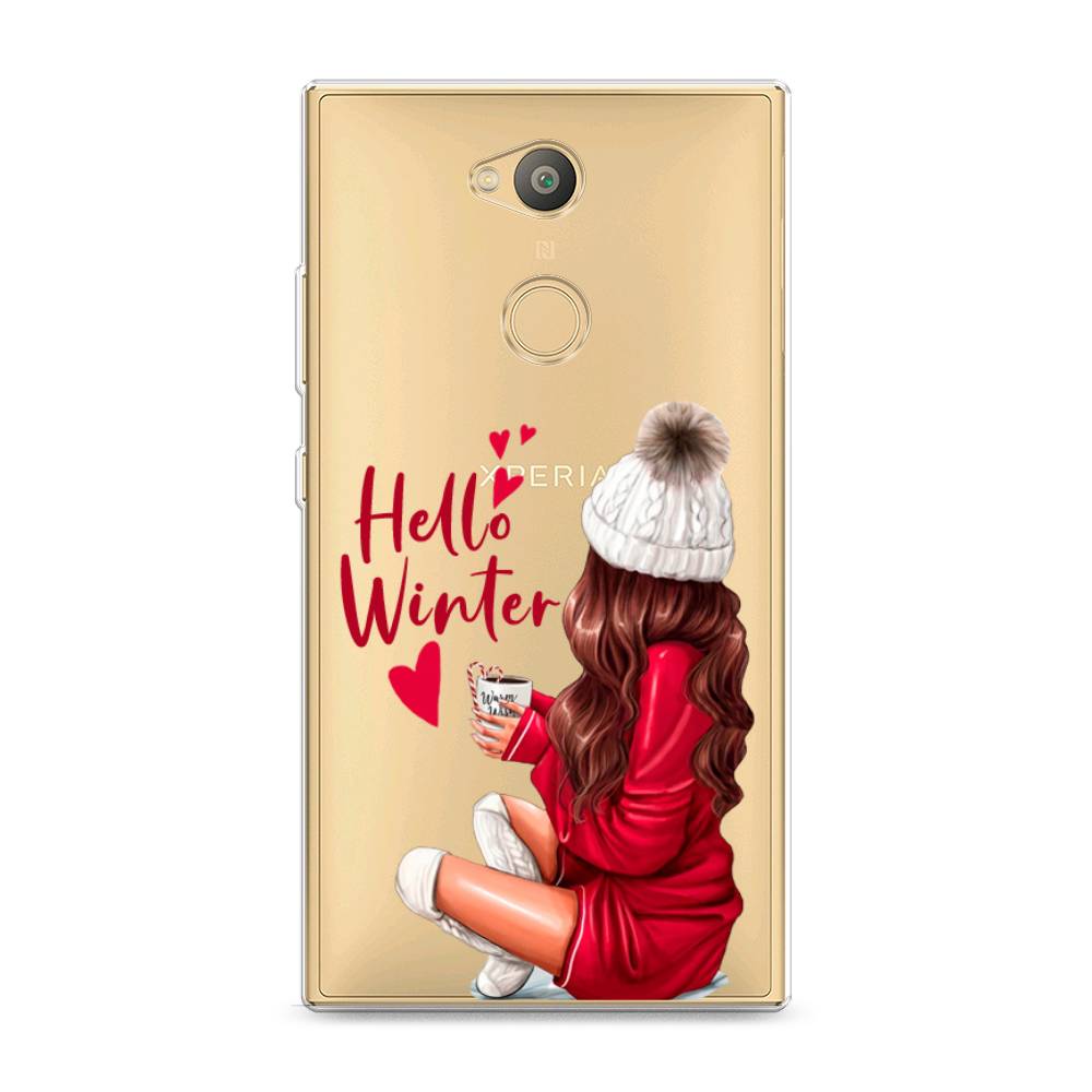 

Чехол на Sony Xperia L2 "Hello winter", Красный;белый;коричневый, 53450-5
