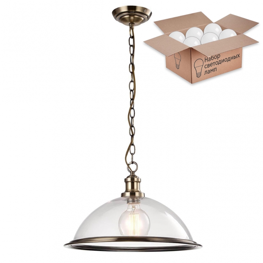 фото Светильник с лампочкой arte lamp oglio a9273sp-1ab+lamps