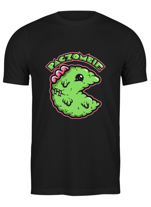 

Футболка женская Printio Pac zombie черная L, Черный, Pac zombie