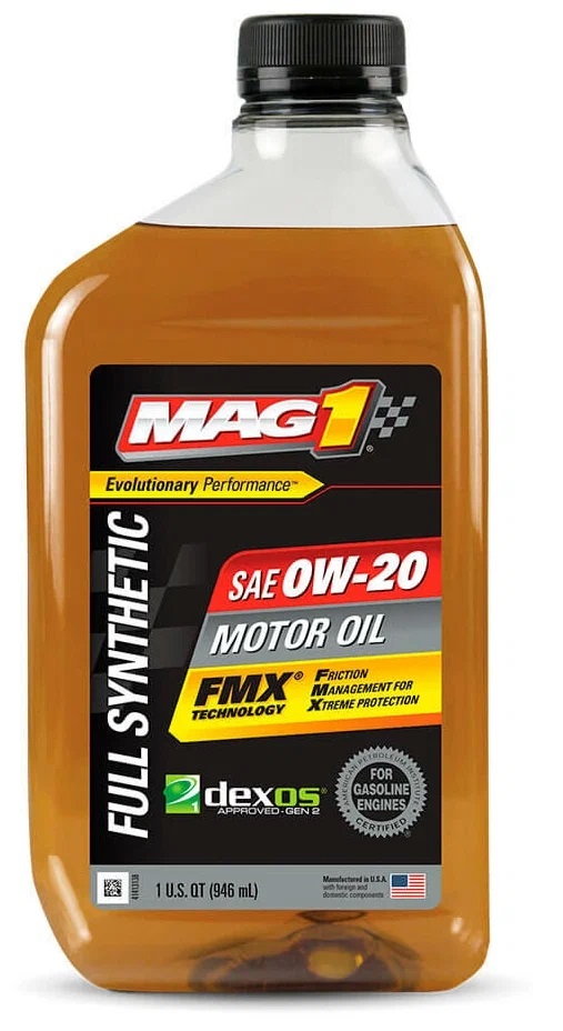 Моторное масло MAG 1 FULL SYNTHETIC FMX 0W20 DEXOS1 GEN2 0,946л