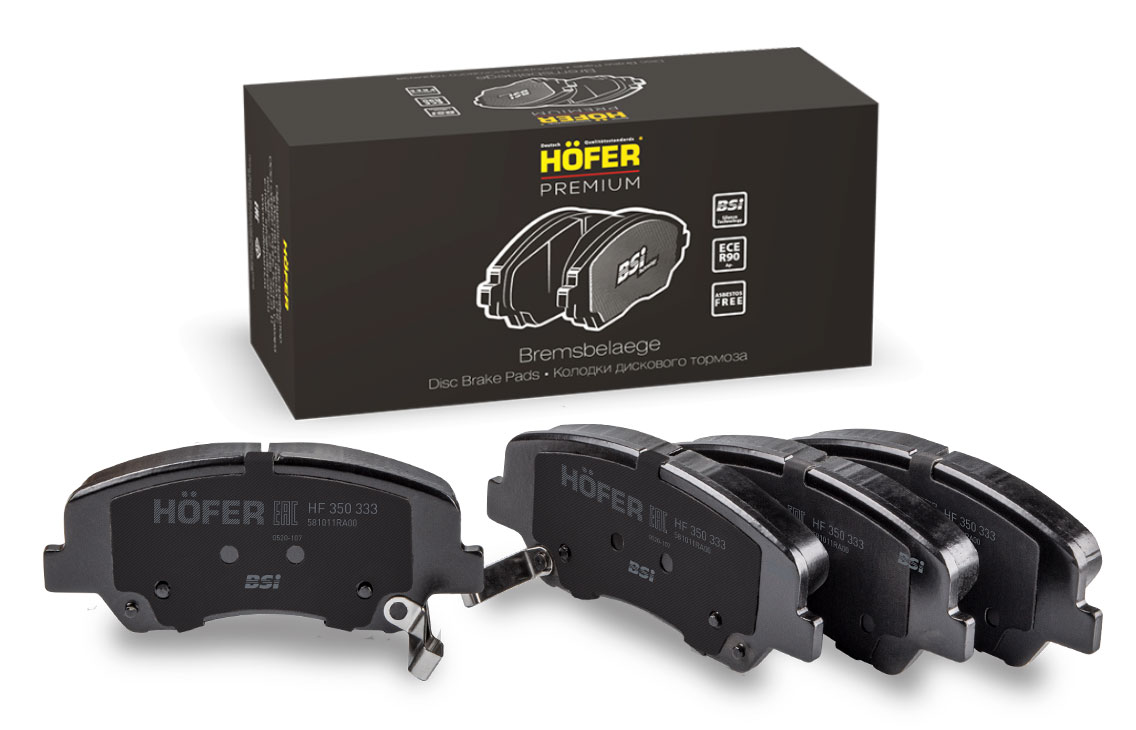 

Тормозные колодки HOFER передние дисковые HF350333