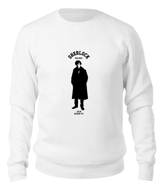 

Свитшот унисекс Printio Шерлок холмс (sherlock holmes) белый S, Шерлок холмс (sherlock holmes)