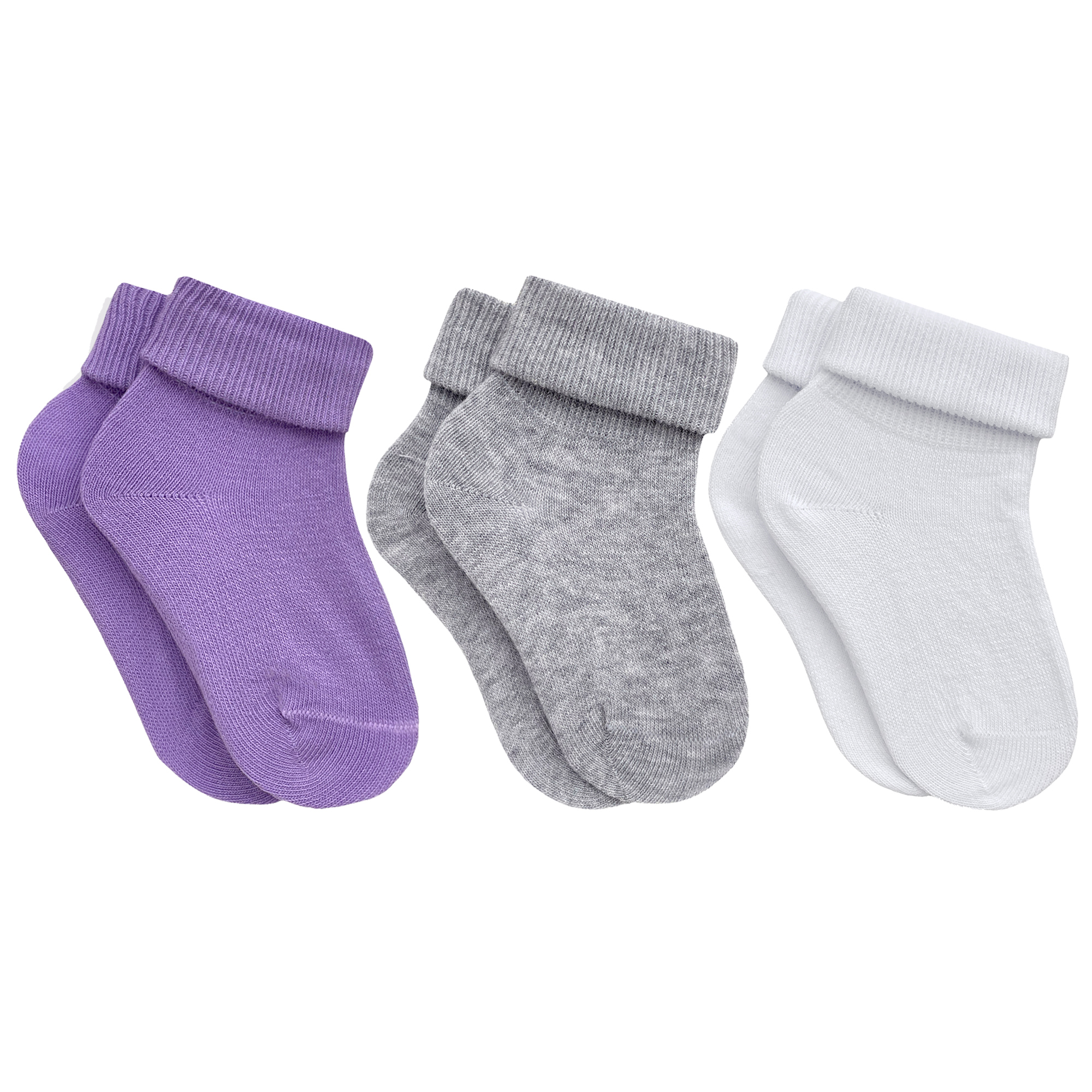 

Носки детские Rusocks 3-Д3-13783 цв. фиолетовый; серый; белый р. 10, 3-Д3-13783