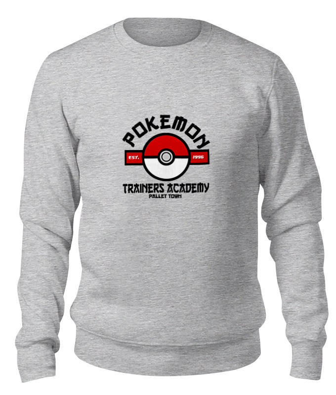 

Свитшот унисекс Printio Покемон (pokemon) серый S, Покемон (pokemon)