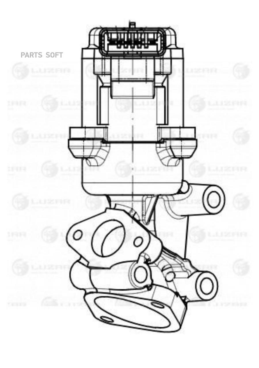 LUZAR LVEG1008 Клапан EGR (рециркуляции выхл. газов)  для а/м Land Rover Discovery III (04