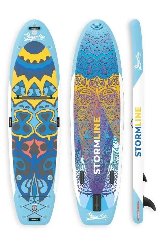 SUP-борд Stormline PowerMax Yoga Line 323x84x15 см голубой