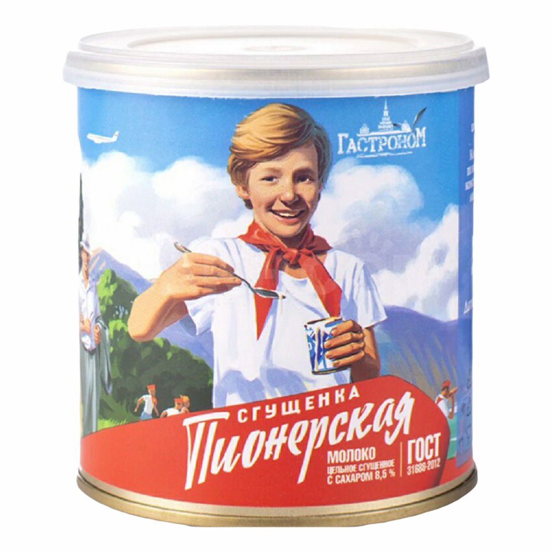 

Сгущенное молоко Гастроном Пионерская цельное с сахаром 8,5% 380 г