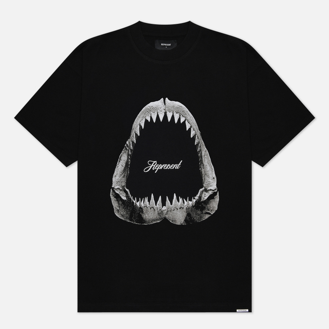 Мужская футболка REPRESENT Shark Jaws чёрный, Размер XXL